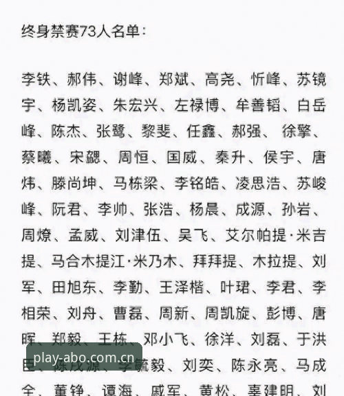 中国足协第三批禁足名单深度评测：一场足球反腐风暴的全景体验报告